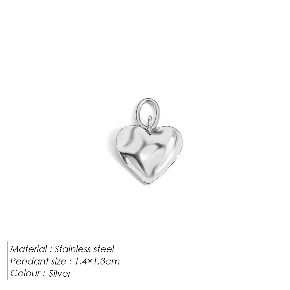 Emanco Bohemian Heart Charm Diy Earrings Bracelets Necklace Accessories Making Stainless Steel Jewelry 48 Hour Shipping