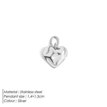 Emanco Bohemian Heart Charm Diy Earrings Bracelets Necklace Accessories Making Stainless Steel Jewelry 48 Hour Shipping