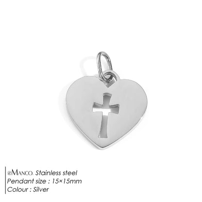 Emanco Bohemian Heart Charm Diy Earrings Bracelets Necklace Accessories Making Stainless Steel Jewelry 48 Hour Shipping