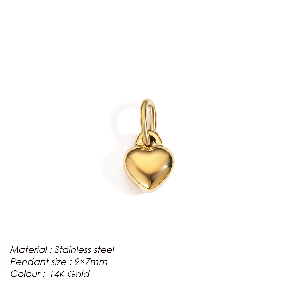 Emanco Bohemian Heart Charm Diy Earrings Bracelets Necklace Accessories Making Stainless Steel Jewelry 48 Hour Shipping