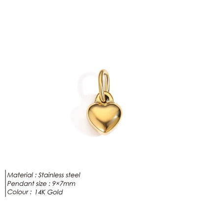 Emanco Bohemian Heart Charm Diy Earrings Bracelets Necklace Accessories Making Stainless Steel Jewelry 48 Hour Shipping