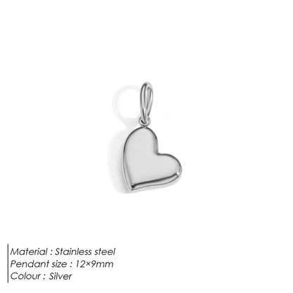 Emanco Bohemian Heart Charm Diy Earrings Bracelets Necklace Accessories Making Stainless Steel Jewelry 48 Hour Shipping