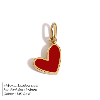 Emanco Bohemian Heart Charm Diy Earrings Bracelets Necklace Accessories Making Stainless Steel Jewelry 48 Hour Shipping