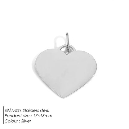 Emanco Bohemian Heart Charm Diy Earrings Bracelets Necklace Accessories Making Stainless Steel Jewelry 48 Hour Shipping