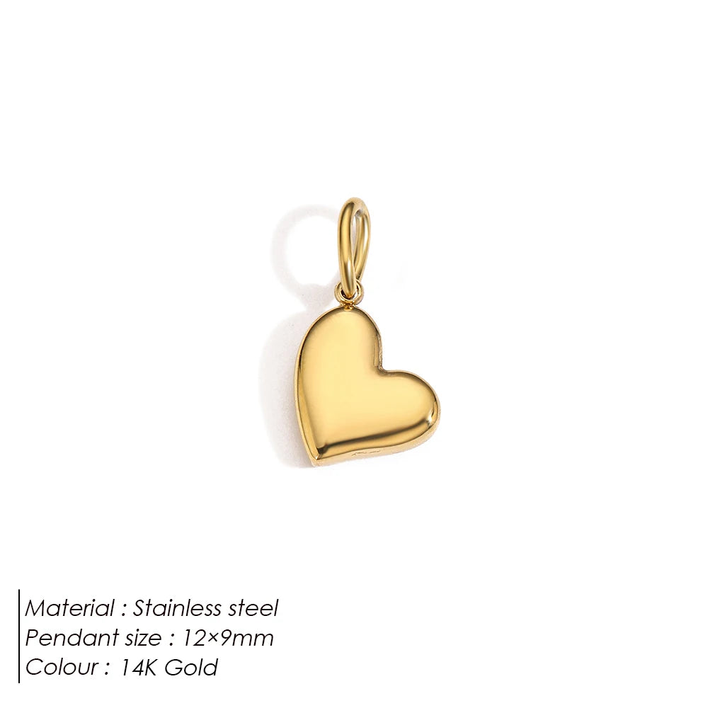 Emanco Bohemian Heart Charm Diy Earrings Bracelets Necklace Accessories Making Stainless Steel Jewelry 48 Hour Shipping