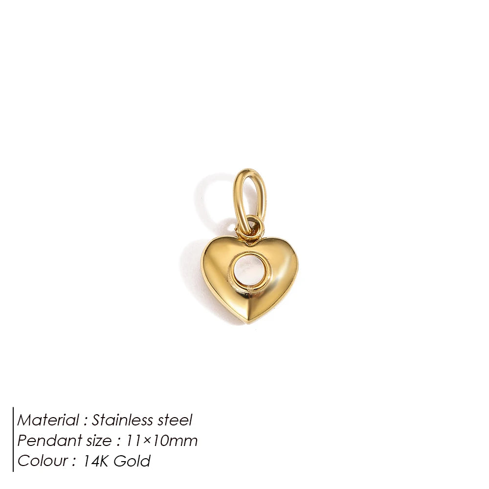 Emanco Bohemian Heart Charm Diy Earrings Bracelets Necklace Accessories Making Stainless Steel Jewelry 48 Hour Shipping