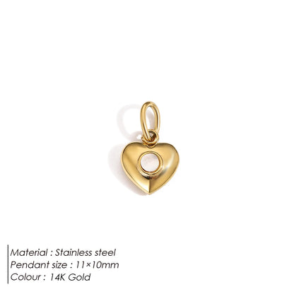 Emanco Bohemian Heart Charm Diy Earrings Bracelets Necklace Accessories Making Stainless Steel Jewelry 48 Hour Shipping