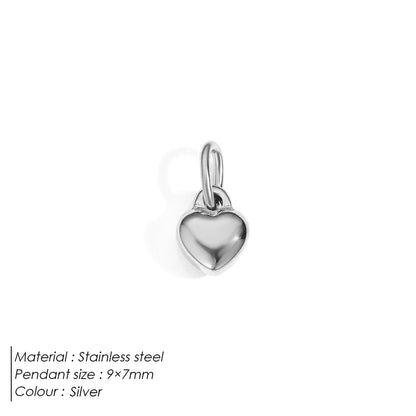 Emanco Bohemian Heart Charm Diy Earrings Bracelets Necklace Accessories Making Stainless Steel Jewelry 48 Hour Shipping
