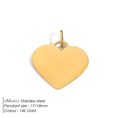 Emanco Bohemian Heart Charm Diy Earrings Bracelets Necklace Accessories Making Stainless Steel Jewelry 48 Hour Shipping
