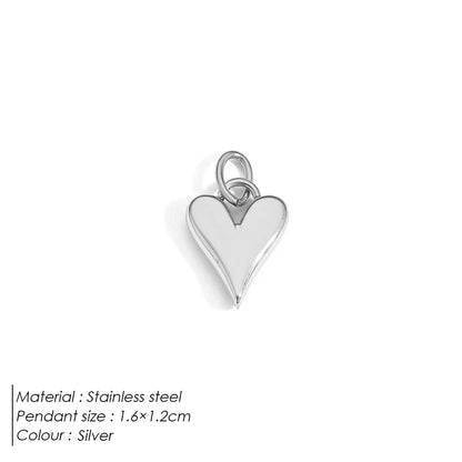 Emanco Bohemian Heart Charm Diy Earrings Bracelets Necklace Accessories Making Stainless Steel Jewelry 48 Hour Shipping