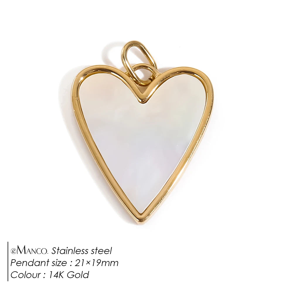 Emanco Bohemian Heart Charm Diy Earrings Bracelets Necklace Accessories Making Stainless Steel Jewelry 48 Hour Shipping