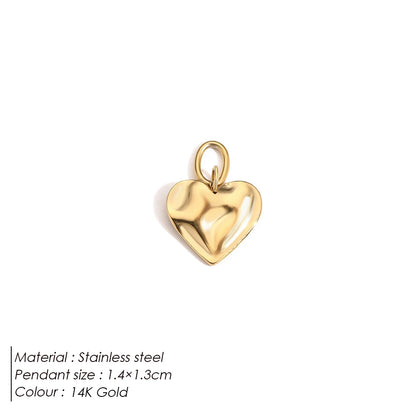 Emanco Bohemian Heart Charm Diy Earrings Bracelets Necklace Accessories Making Stainless Steel Jewelry 48 Hour Shipping