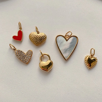 Emanco Bohemian Heart Charm Diy Earrings Bracelets Necklace Accessories Making Stainless Steel Jewelry 48 Hour Shipping