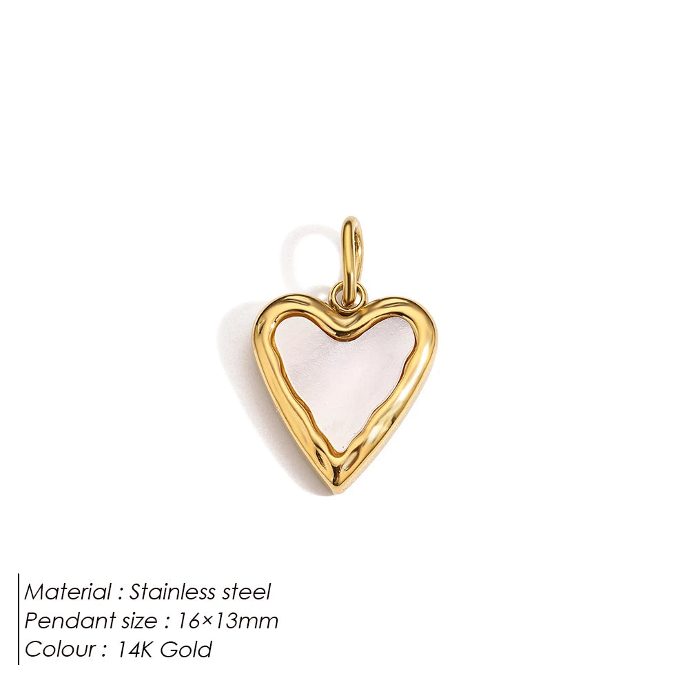 Emanco Bohemian Heart Charm Diy Earrings Bracelets Necklace Accessories Making Stainless Steel Jewelry 48 Hour Shipping