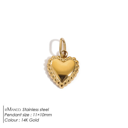Emanco Bohemian Heart Charm Diy Earrings Bracelets Necklace Accessories Making Stainless Steel Jewelry 48 Hour Shipping