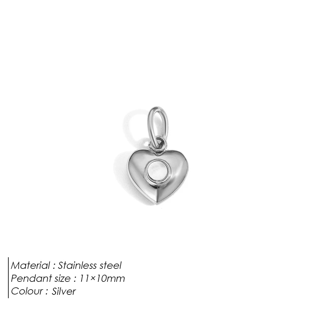 Emanco Bohemian Heart Charm Diy Earrings Bracelets Necklace Accessories Making Stainless Steel Jewelry 48 Hour Shipping